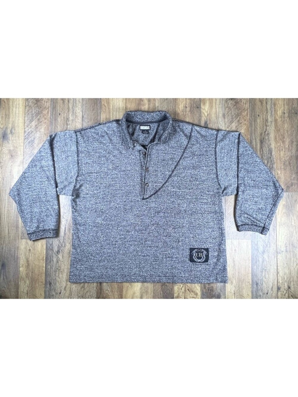 Vintage 90s Y2K Polo Shirt Dadcore Skaterboy Retro Grunge Crop Boxy Medium
